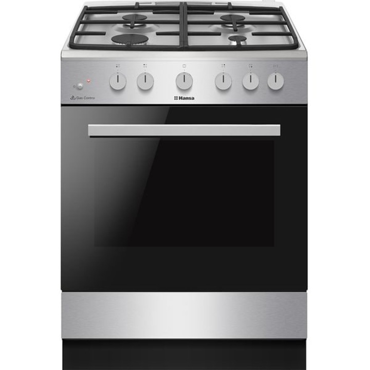 Печка HANSA FCGS61129H, 4 горелки, газ, L 60 см, неръждаема стомана