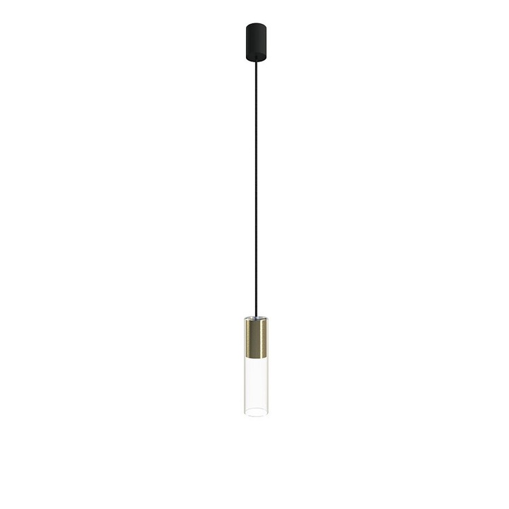 Pendul CYLINDER M, alama/negru, 10W, 6.5 cm