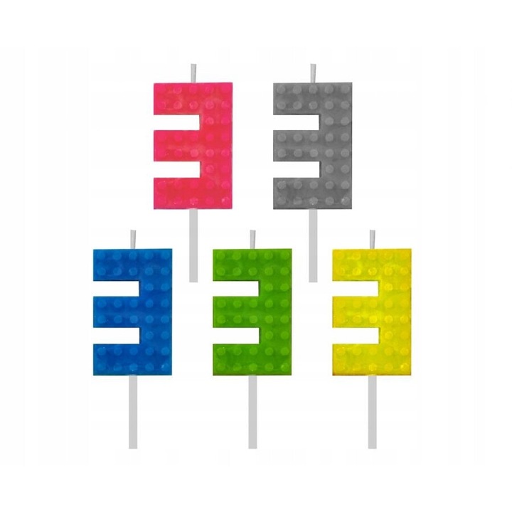 Свещ, Годан, фигура 3, 5,5 см, комплект 1 бр