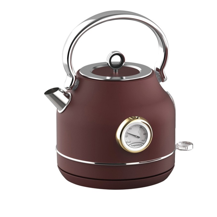 Fierbator retro din inox cu tehnologie strix, Lacor, 1.7 litri