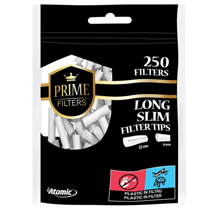 Filtre tigarete Prime Filters Slim Long 6X22mm, 250buc/punga