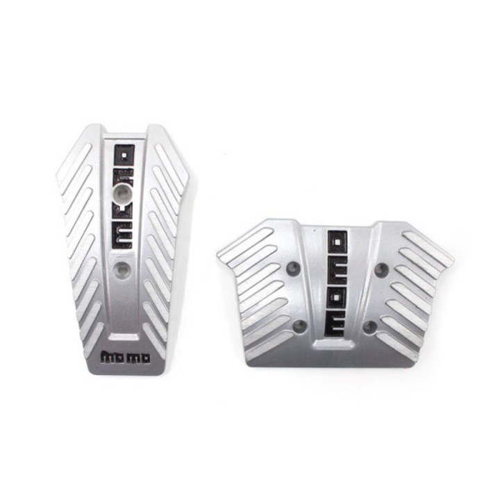 Pedale auto 2 buc. MOMO HW-0307S culoare argintie 6914601333075