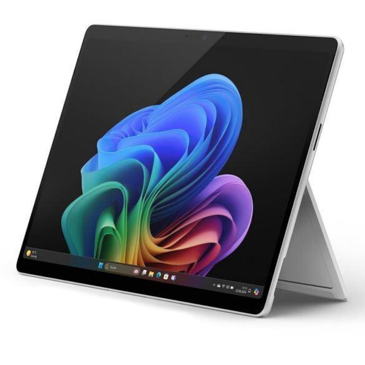Таблет Microsoft Surface Pro 11 Copilot+PC, процесор Qualcomm Snapragon X Plus, 13" HDR LCD екран, 16GB RAM, 256GB SSD, Windows 11 Home, Сребрист
