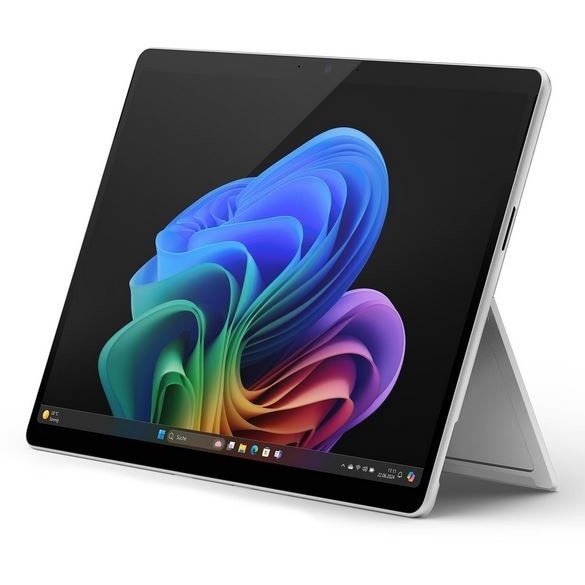 Tableta Microsoft Surface Pro 11 Copilot+PC, 13 inch, procesor Qualcomm Snapragon X Plus, 16GB RAM, 256GB SSD, Windows 11 Home, Argintiu