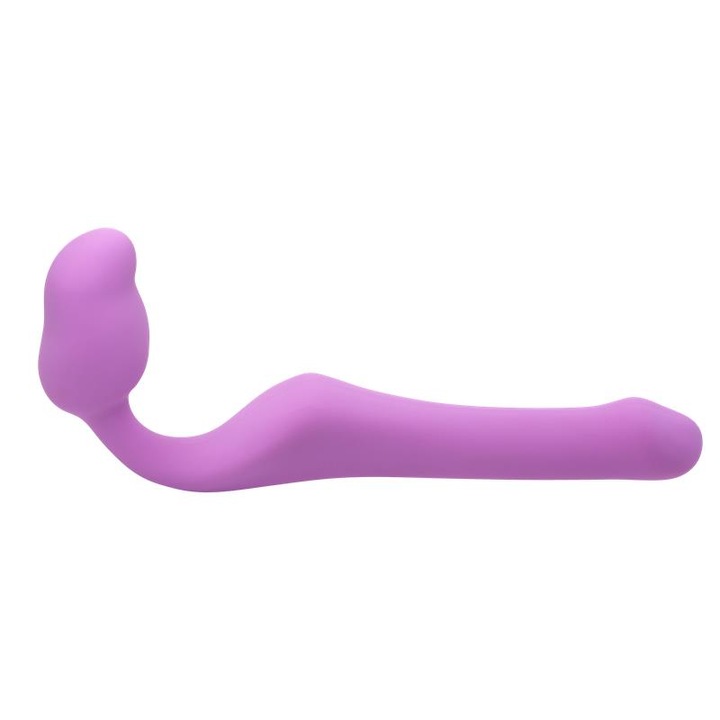 Dildo Strapless S, adrien lastic, silicon super moale, waterproof, roz, 18.4cm