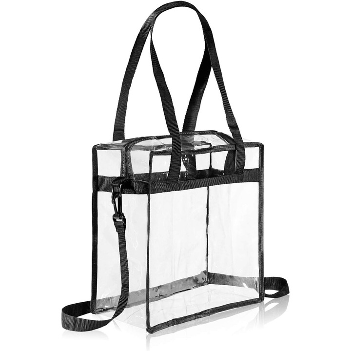 Прозрачна PVC пътна чанта, за многократна употреба, издръжлива, комплект дамски чанти