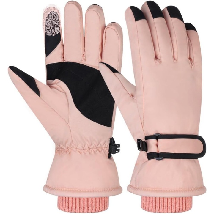 Manusi de Iarna pentru Femei Stefania, Antiderapante, Impermeabile, Rezistente la Vant, Calduroase, pentru Schi si Activitati de Iarna, cu Functie Touch Screen