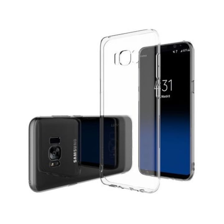 Alc Mobile Vékony TPU védőtok, Samsung Galaxy S8 Plus készülékhez, átlátszó