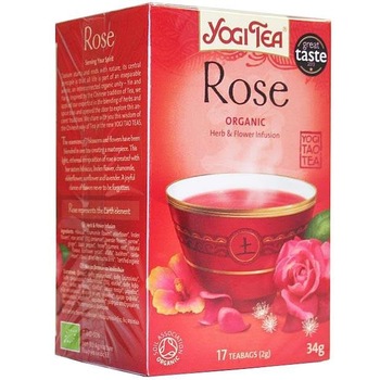 Ceai de trandafir ECO 17 pliculete (34 g) - Yogi Tea Ceai de trandafir ECO 17 pliculete (34 g) - Yogi Tea