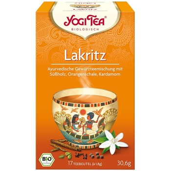 Ceai de Lemn dulce (Lakritz) ECO 17 pliculete (30,6 g) - Yogi Tea Ceai de Lemn dulce (Lakritz) ECO 17 pliculete (30,6 g) - Yogi Tea