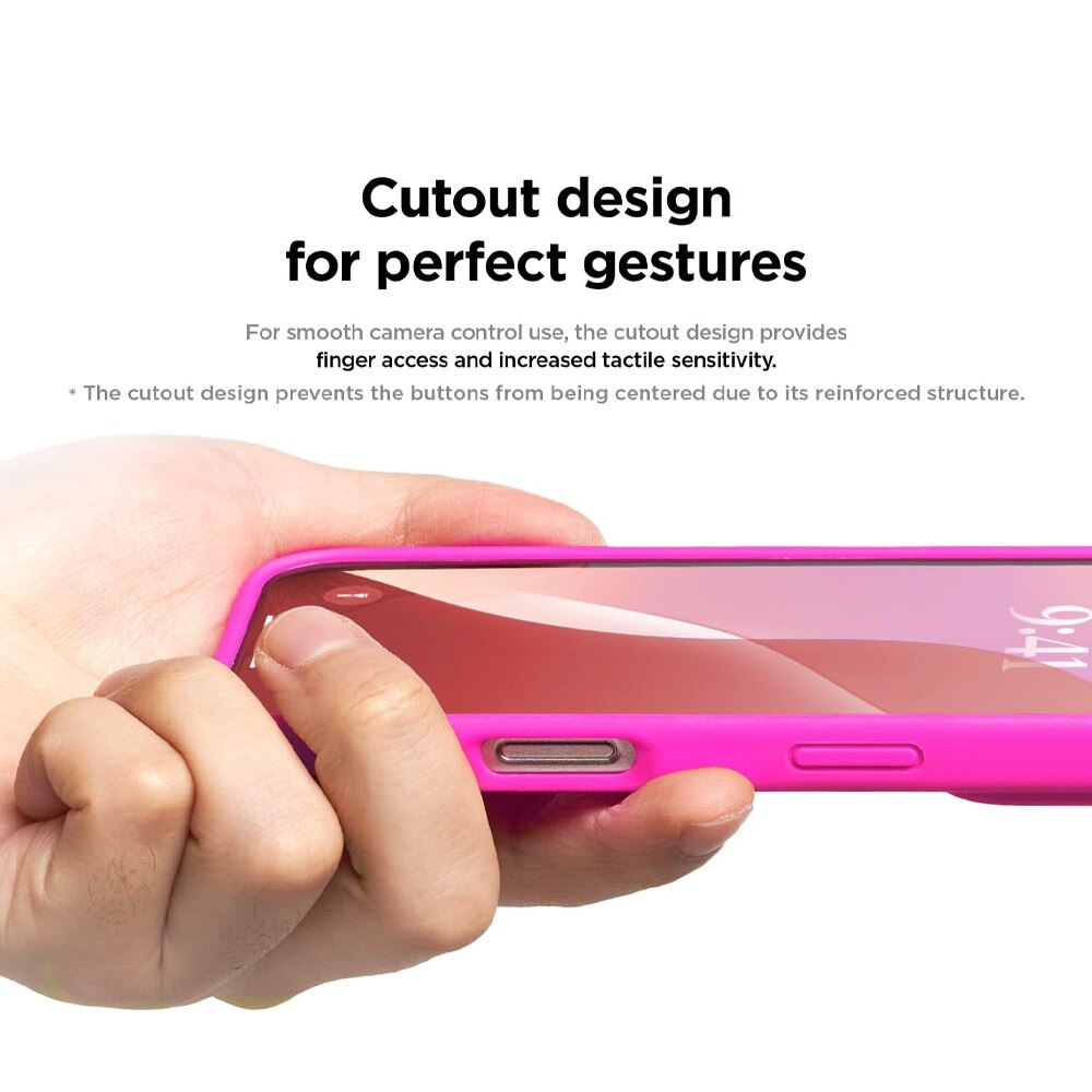 Husa Protectie Soft-Touch Silicon cu Microfibra pentru Apple iPhone 16, OPTIM SOLUTION, Incarcare Wireless, High Quality Soft Material, Premium Fiber Lining, Stylish Anti-Slip Design, Roz Aprins