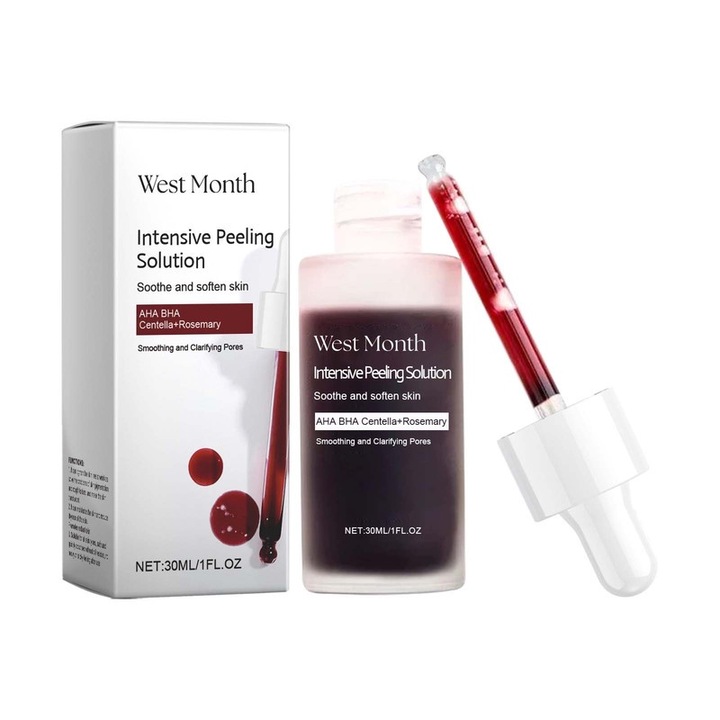 West&Month серум за лице, 30 мл, 3,5x3,5x8,5 см, възстановяване на кожата, намаляване на порите