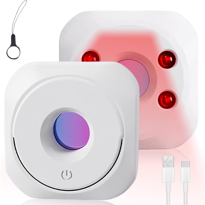 Detectoare de camere ascunse, Detector de camere de supraveghere Anti Spy Camera Detector, Mini Detector Camera Finder Detector de dispozitive LED cu infrarosu, Detector de camere pentru camere wireless