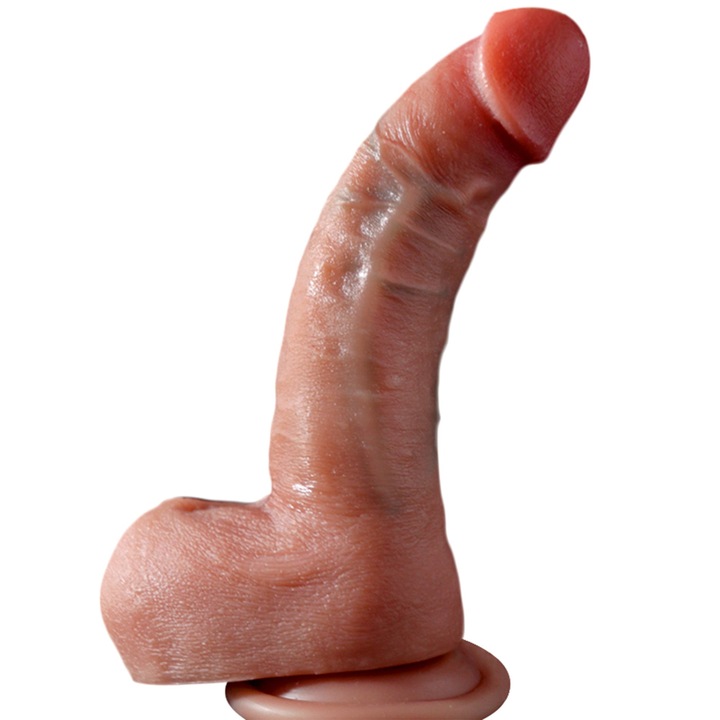 Дилдо Ultra-Realistic Obsessia® ClassicHim, Силикон, С вендуза за лесно фиксиране, Водоустойчиво, Дължина на проникване 13 см