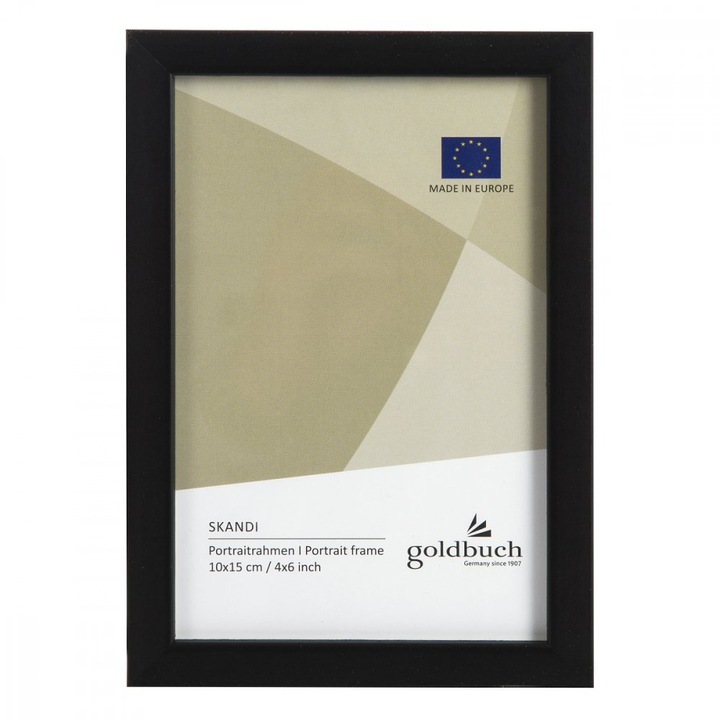 Goldbuch klasszikus képkeret, Fa, 10x15 cm, Fekete