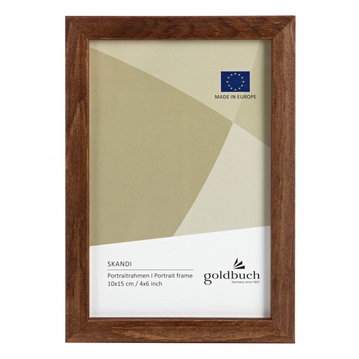 Goldbuch SKANDI klasszikus képkeret, fa, 10x15cm, barna, 11,8x17x1,2cm