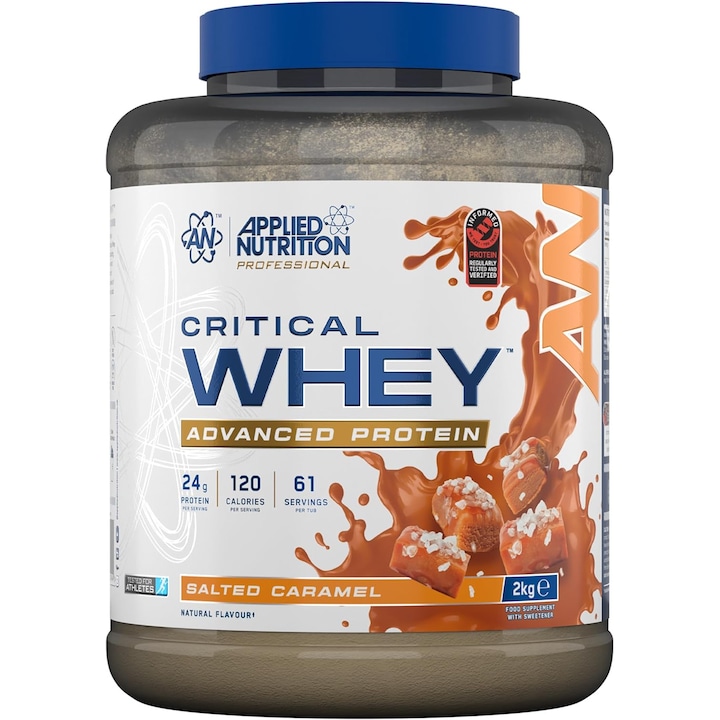 Proteine Critical Whey 2kg, Applied Nutrition, Caramel Sarat