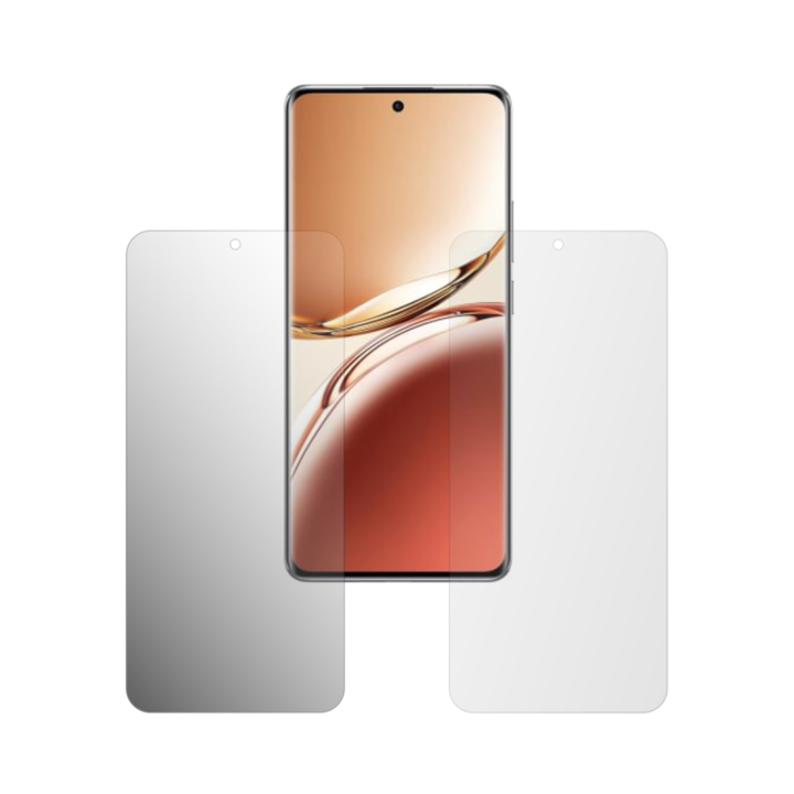 Set 2X Folie Protectie Ecran Folie24, pentru Oppo F27 Pro+ Plus, 1X Ultra-Clear + 1X Mata, Acoperire Case-Friendly ( Compatibile cu Carcasa ), Adezive, Flexibile cu Auto Regenerare