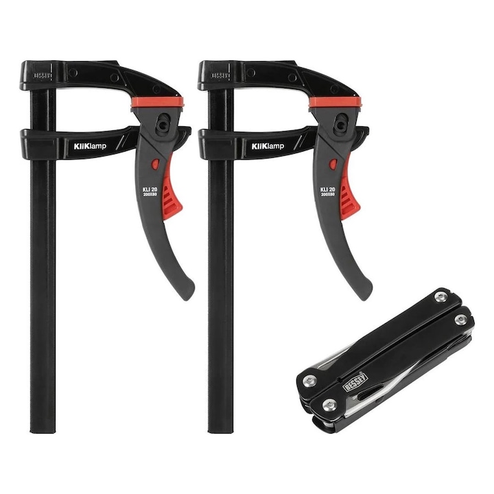 2 db Bessey KL20 satu és Bessey 7+1 multifunkciós szerszám készlet