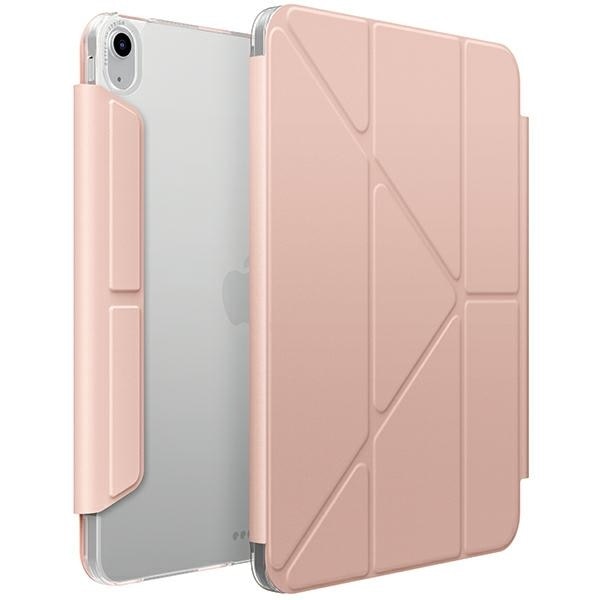 Husa tableta UNIQ Camden Click, roz, pentru iPad Air 2024, cu functie de suport