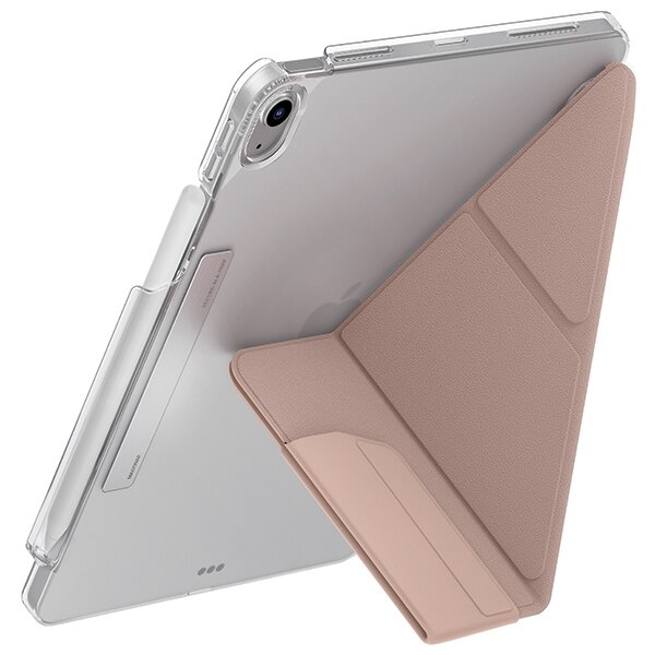 Husa tableta UNIQ Camden Click, roz, pentru iPad Air 2024, cu functie de suport