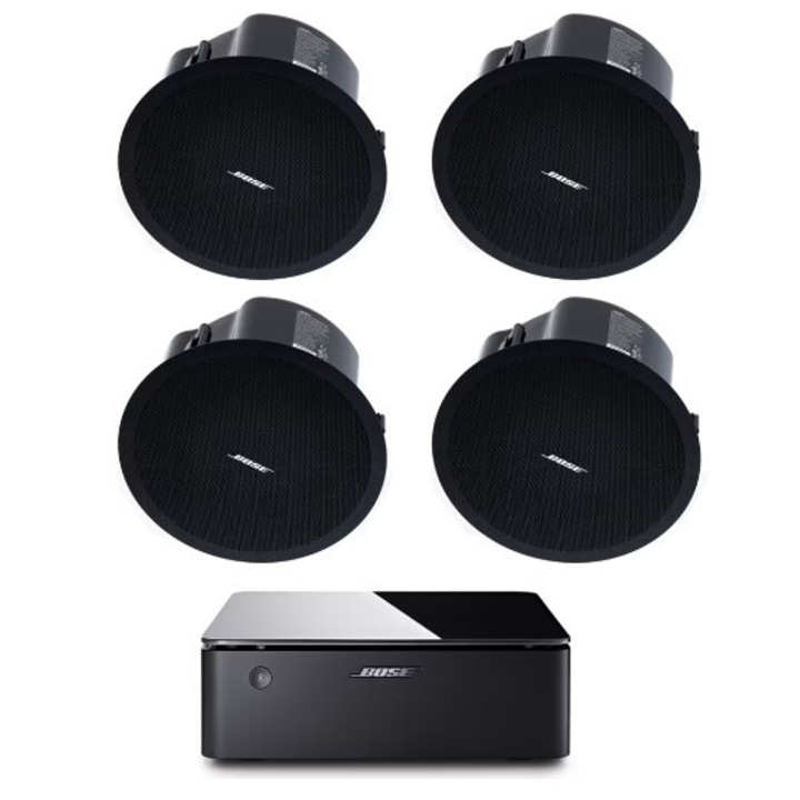 Sistem audio tavan negre Bose FS4CE si Bose Music Amplifier, WI-FI, Bluetooth