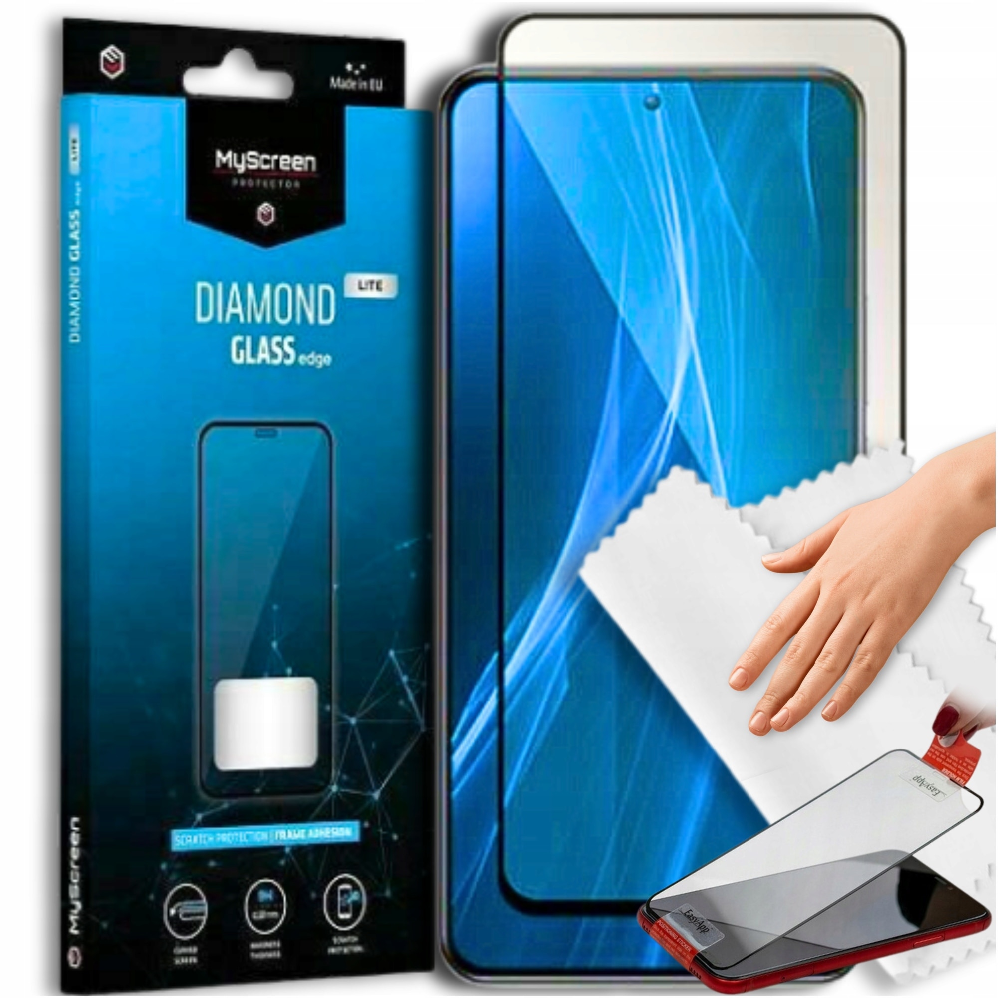 Folie protectie telefoane, MyScreen, Diamond Glass Edge Lite, 9H, transparent, pentru OnePlus Nord CE4 Lite