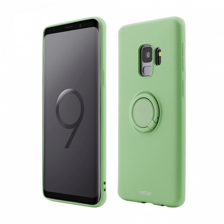 Husa pentru Samsung Galaxy S9 Soft Pro with Magnetic iStand, Verde