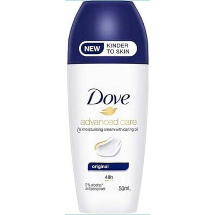 Dove Advanced Care Original izzadásgátló, 50 ml, alkoholmentes, 48 órás védelem, roll-on