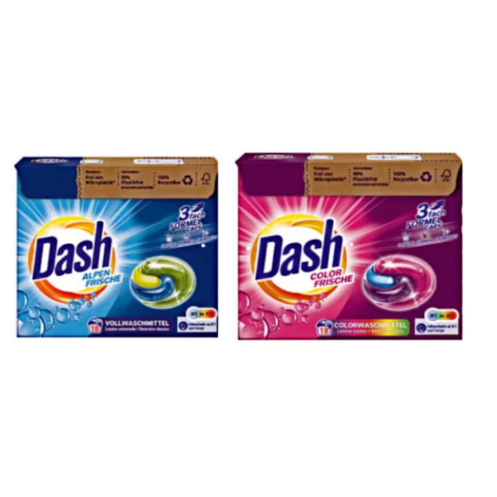 Dash Alpen Frische Mosókapszula, 2x16 mosás