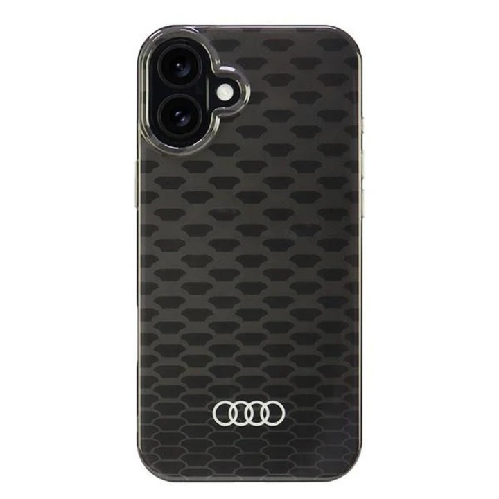 Carcasa Audi IML Stitching Pattern MagSafe kompatibilis iPhone 16 Plus, Fekete
