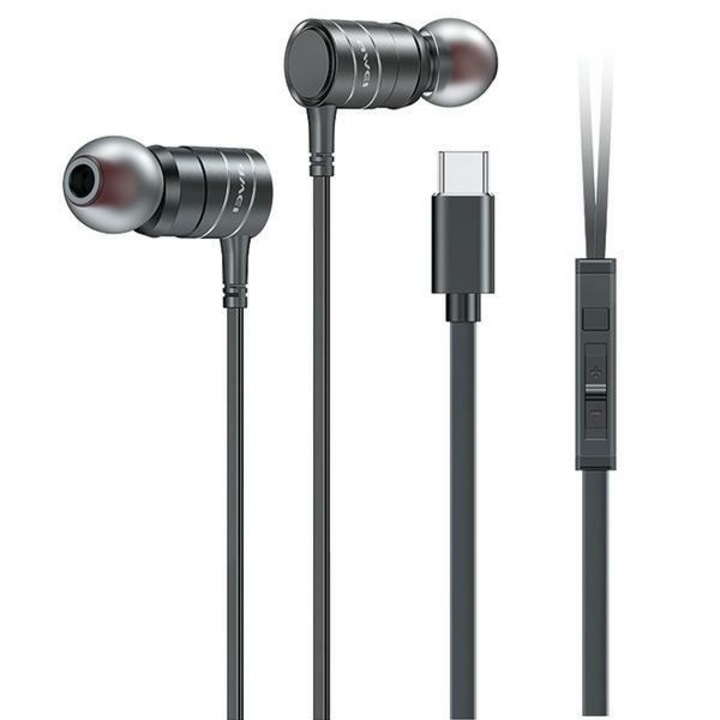 Awei PC-8T USB-C златни компютърни слушалки