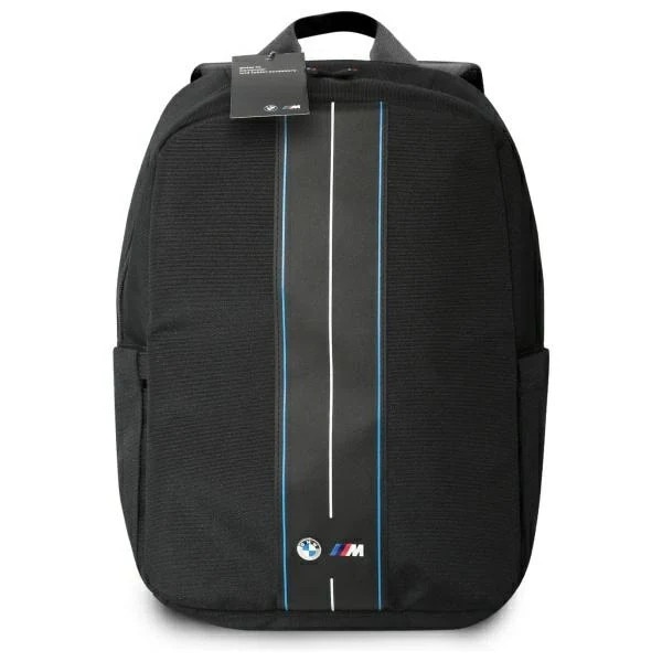 Rucsac BMW Nylon Blue Stripe pentru laptop 16 inch si accesorii, Black
