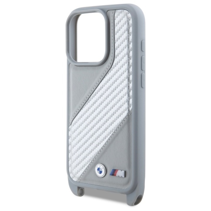Husa Protectie pentru iPhone 16 Pro, R56, Piele ecologica, Metal Gray