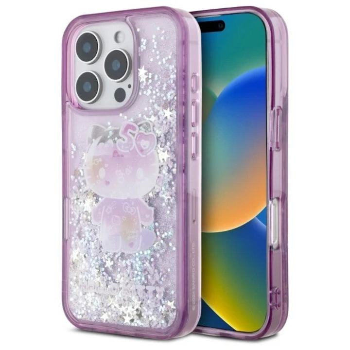 Apple iPhone 16 Pro Max, Hello Kitty, TPU tok, lila