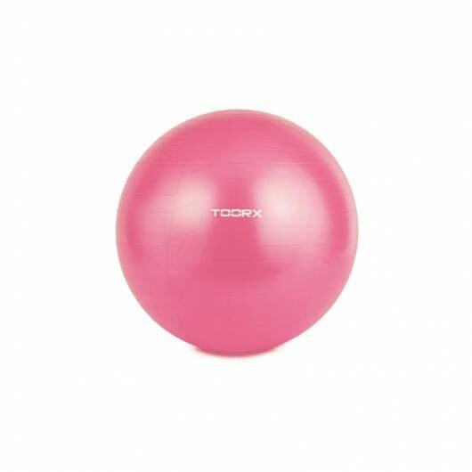 Minge de gimnastica TOORX, Diametru: 55 cm, Anti-spargere, Pompa Inclusa, Roz