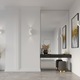 Lampa de perete Penne alba aluminiu 1 bec tub modern de interior