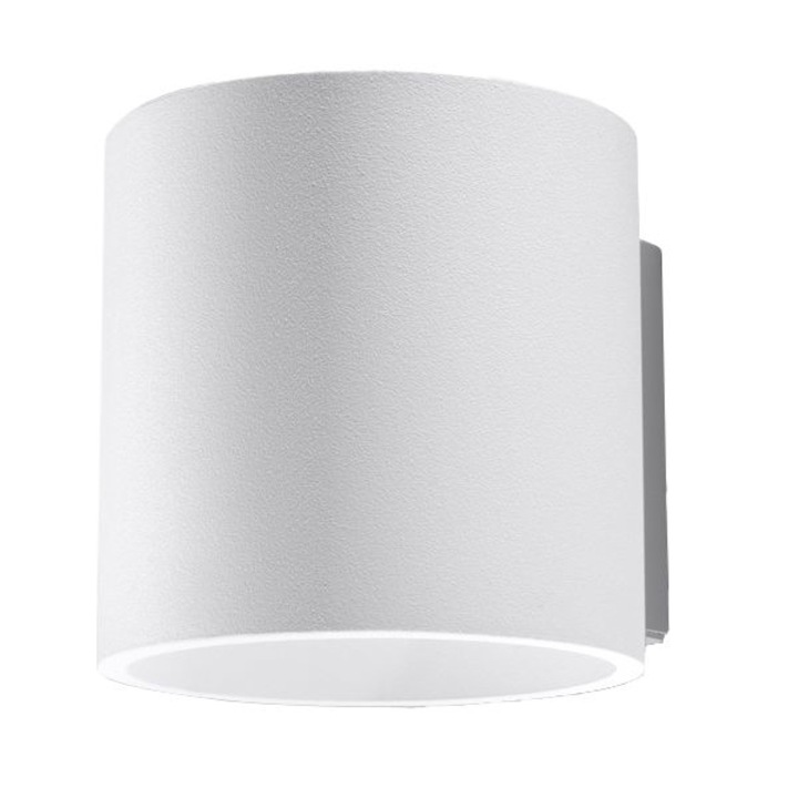 Lampa de perete Orbis alb aluminiu 1 bec cilindric modern de interior