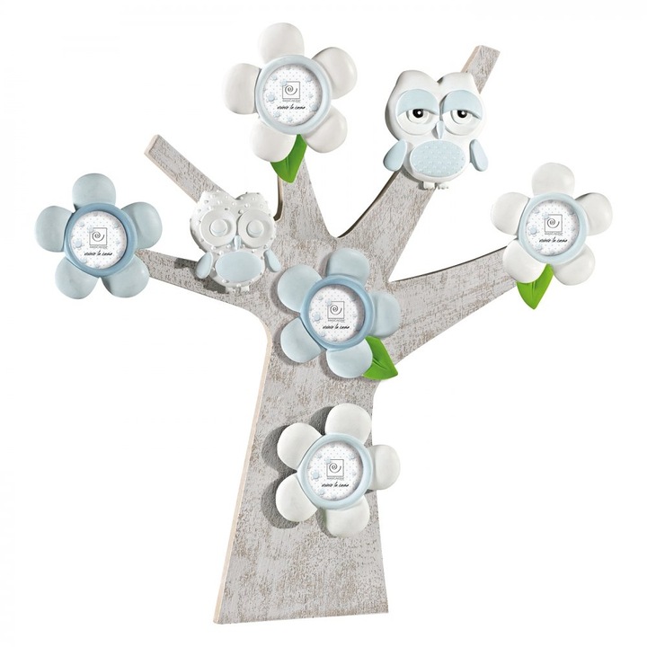 Rame foto clasice, Mascagni, set 5 fotografii, multicolor, 42x44,5cm