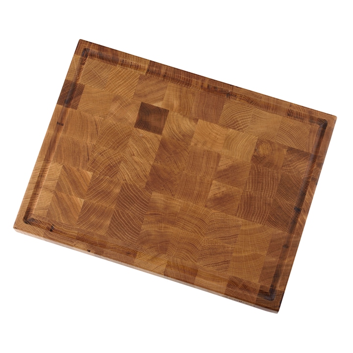 Дъска за рязане, дъбово дърво, 30х40х2,5 см