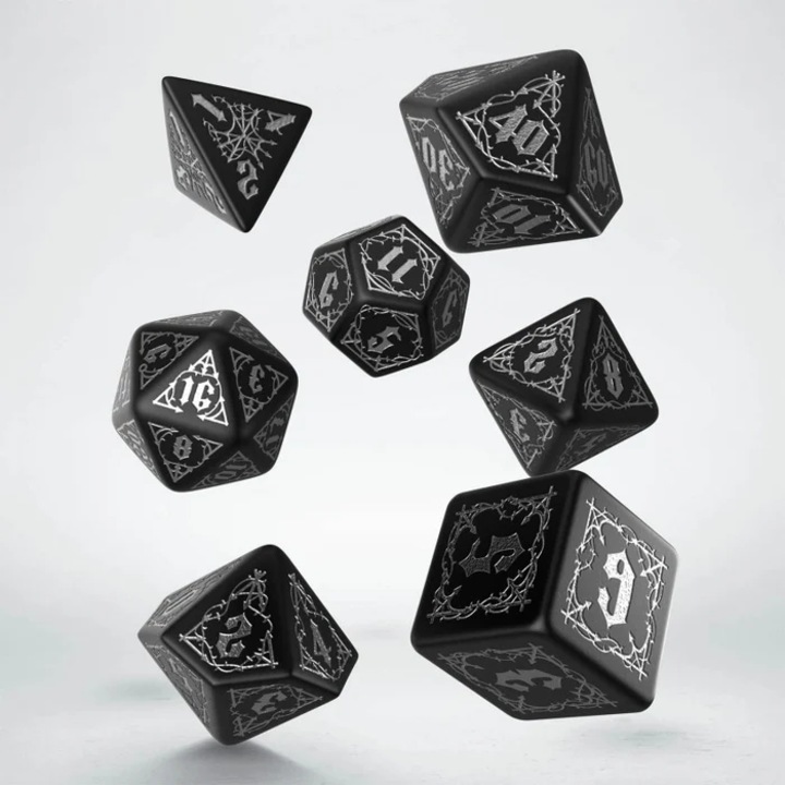 Set de zaruri, Bloodsucker Black & Silver Dice Set