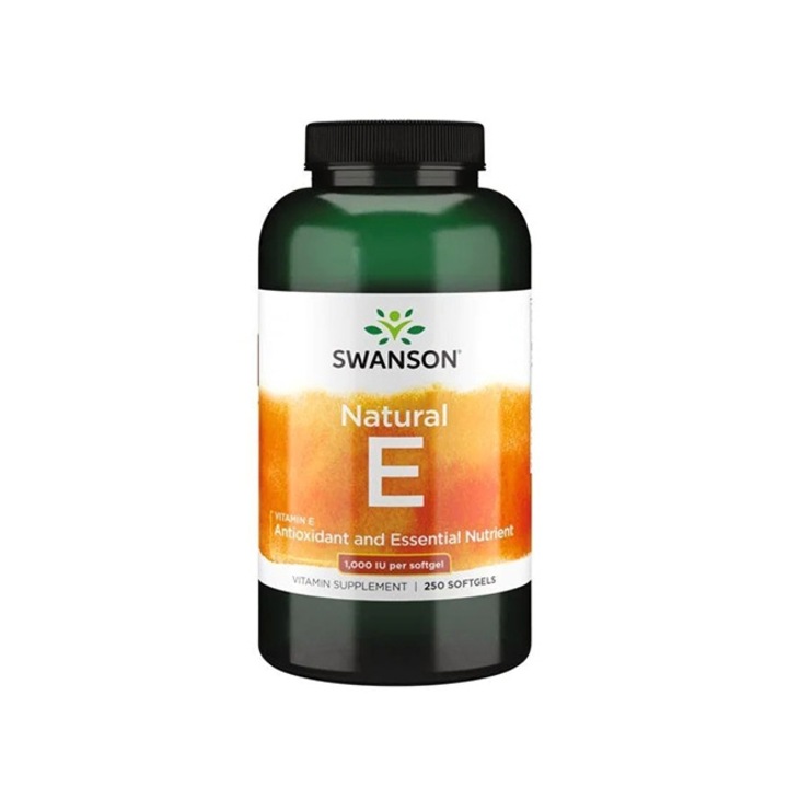 Supliment Alimentar, Swanson, Natural Vitamin E, 1000 IU, 250 Softgels