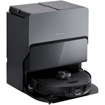 Robot de Aspirare Roborock S8 MaxV Ultra S8MVU52-00, aspirator si mop, mapare 3D, 5200 mAh, 10.000Pa, recipient praf 270 ml, recipient apa 100 ml, 69 W, 180 min autonomie, negru