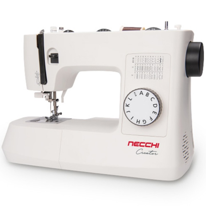 Шевна машина NECCHI C35, Мощен DC мотор за стабилни шевове, Висока тяга при ниски скорости, 30% икономия на енергия