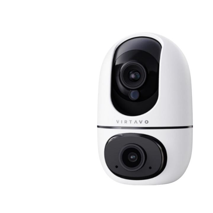 Camera de supraveghere interior, Virtavo, EggSentry, Full HD, alb, Wi-Fi