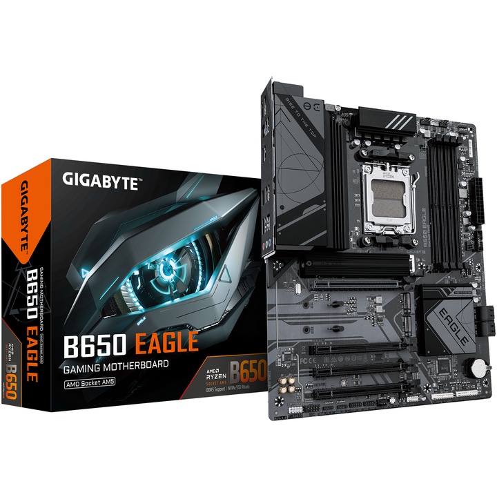 Дънна платка GIGABYTE B650 EAGLE, AM5, DDR5, ATX