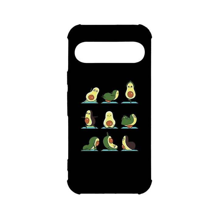 Husa pentru Google Pixel 9 / Pixel 9 Pro, BestCase® Anti Shock 1.5MM, Avocado Yoga, Air Cushion Technology, Protectie camera, ecran si colturi, AS 752