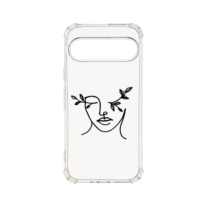 Husa pentru Google Pixel 9 / Pixel 9 Pro, BestCase® Anti Shock 1.5MM, Woman Abstract, Air Cushion Technology, Protectie camera, ecran si colturi, AS 736