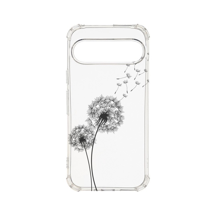 Husa pentru Google Pixel 9 / Pixel 9 Pro, BestCase® Anti Shock 1.5MM, Dandelion, Air Cushion Technology, Protectie camera, ecran si colturi, AS 22