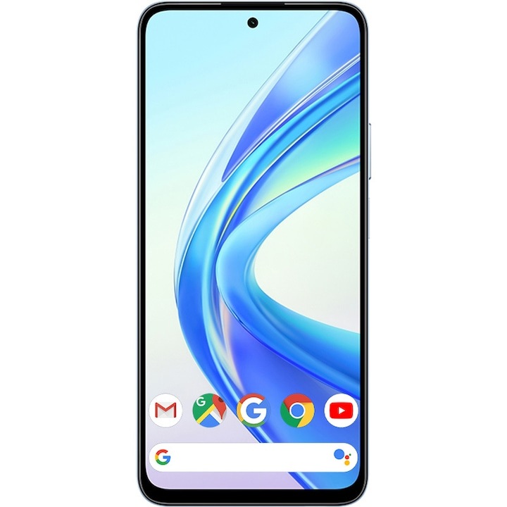 Мобилен телефон Honor X7b, две SIM карти, 256 GB, 6 GB RAM, 4G, преливащо сребристо